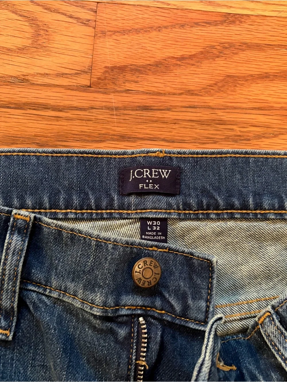 J. Crew Men's Medium Blue Straight-Leg Jeans